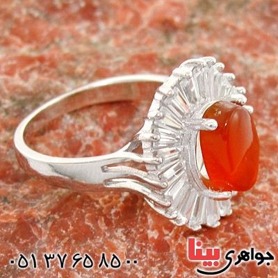 انگشتر عقیق یمنی زنانه مدل مروا _کد:10730