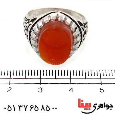 انگشتر عقیق یمنی مردانه مدل پارسا _کد:10777