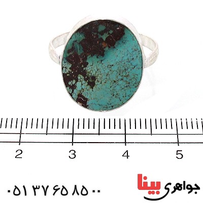 انگشتر فیروزه نیشابوری درشت دور ساده _کد:10806