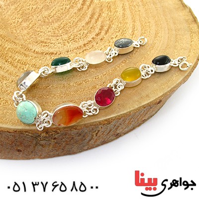 دستبند چند جواهر زنانه سلجوقی _کد:10826
