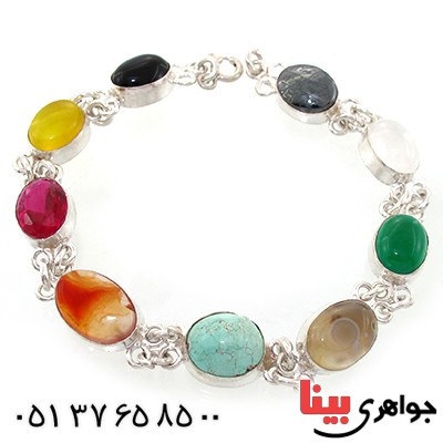 دستبند چند جواهر زنانه سلجوقی _کد:10826
