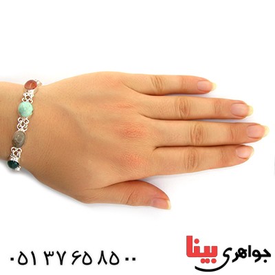 دستبند چند جواهر زنانه سلجوقی _کد:10826