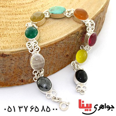 دستبند چند جواهر زنانه سلجوقی _کد:10834