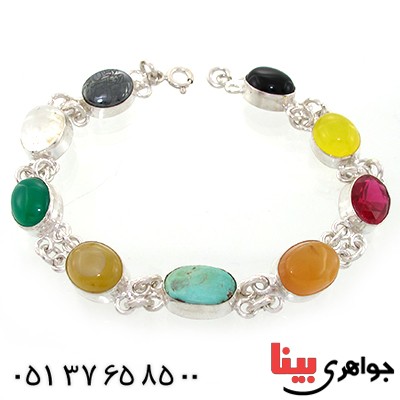 دستبند چند جواهر زنانه سلجوقی _کد:10834