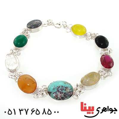 دستبند چند جواهر زنانه سلجوقی _کد:10835