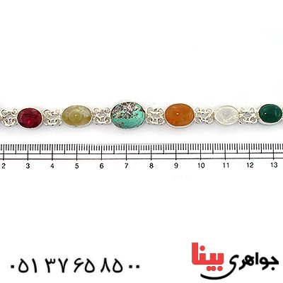 دستبند چند جواهر زنانه سلجوقی _کد:10835