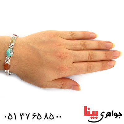 دستبند چند جواهر زنانه سلجوقی _کد:10835