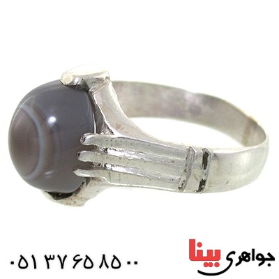 انگشتر عقیق باباقوری مردانه سنتی _کد:10841