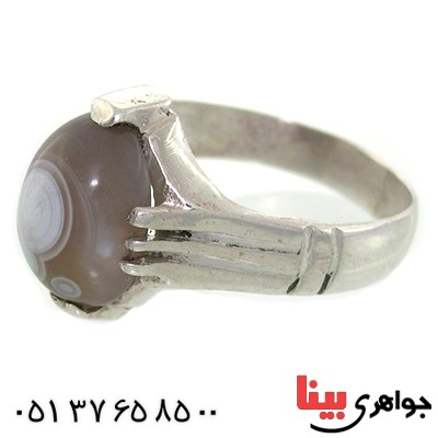 انگشتر عقیق باباقوری مردانه سنتی _کد:10860