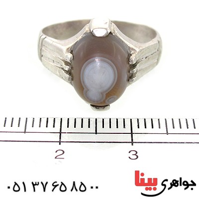 انگشتر عقیق باباقوری مردانه سنتی _کد:10860