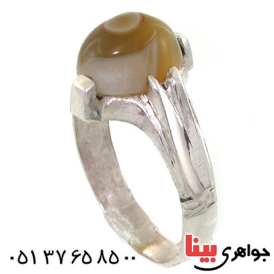 انگشتر عقیق باباقوری مردانه سنتی _کد:10868