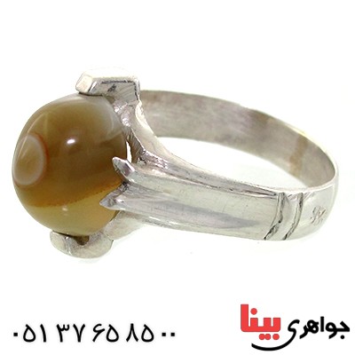 انگشتر عقیق باباقوری مردانه سنتی _کد:10868