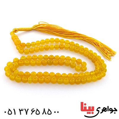 تسبیح عقیق شرف الشمس 101 دانه ای درجه یک _کد:10951