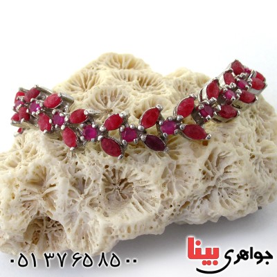 دستبند یاقوت سرخ زنانه باشکوه _کد:1549