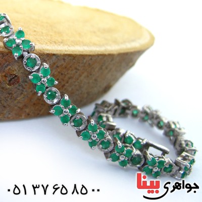 دستبند زمرد زنانه مجلسی _کد:1550