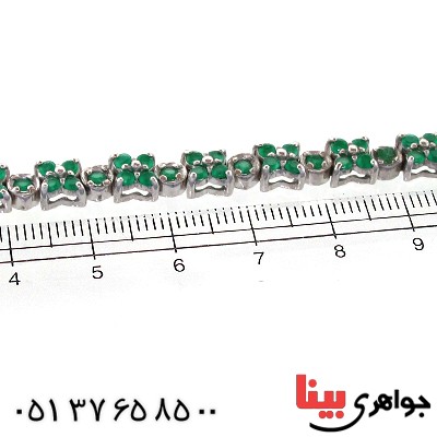 دستبند زمرد زنانه مجلسی _کد:1550