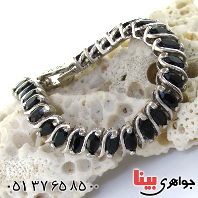 دستبند یاقوت کبود زنانه شکیل _کد:1551