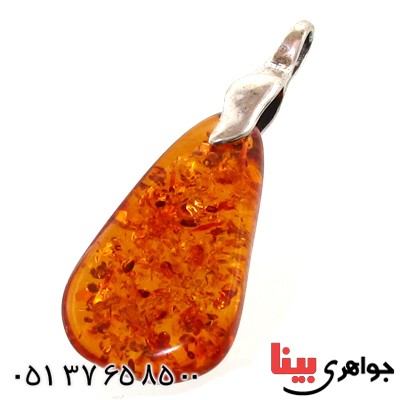 گردنبند کهربا درجه یک خوش نقش _کد:10996