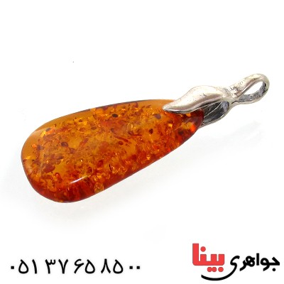 گردنبند کهربا درجه یک خوش نقش _کد:10996