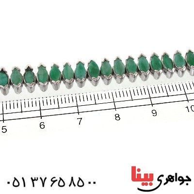 دستبند زمرد زنانه شیک و مجلسی _کد:1552