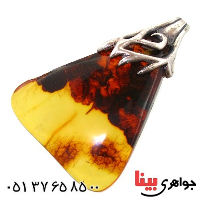 گردنبند کهربا درجه یک درشت منحصر به فرد _کد:10998