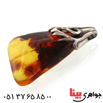 گردنبند کهربا درجه یک درشت منحصر به فرد _کد:10998