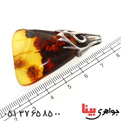 گردنبند کهربا درجه یک درشت منحصر به فرد _کد:10998