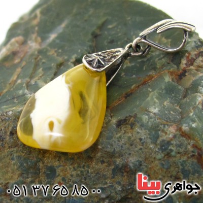 گردنبند کهربا درجه یک ابری _کد:10999