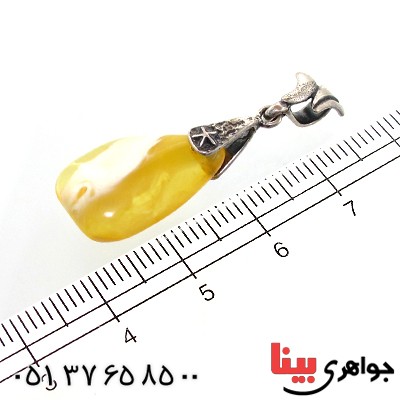 گردنبند کهربا درجه یک ابری _کد:10999
