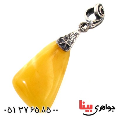 گردنبند کهربا درجه یک خوشرنگ _کد:11000