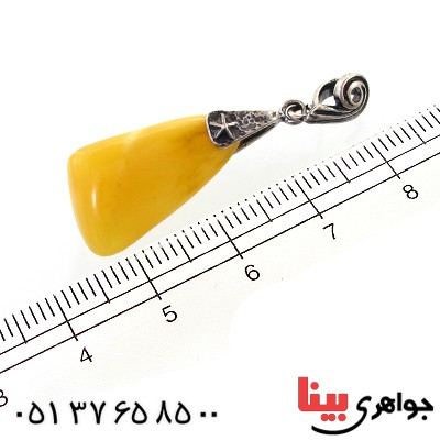 گردنبند کهربا درجه یک خوشرنگ _کد:11000