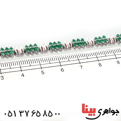دستبند زمرد زنانه شیک _کد:11004