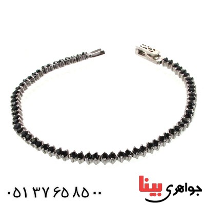 دستبند یاقوت کبود زنانه شکیل _کد:11005