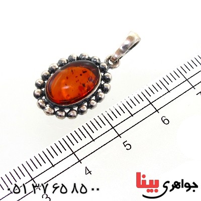 گردنبند کهربا درجه یک مدل قدیمی _کد:11008
