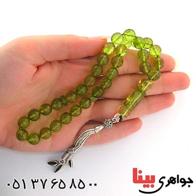 تسبیح کهربا 33 دانه ای تراش دار دریای بالتیک بسیار عالی _کد:1557