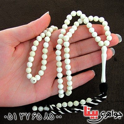 تسبیح استخوان عالی آفریقایی 101 دانه ای گرد _کد:11022
