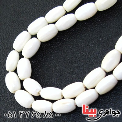 تسبیح عاج فیل آفریقایی 101 دانه ای بیضی کلکسیونی _کد:1560