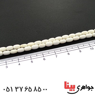 تسبیح عاج فیل آفریقایی 101 دانه ای بیضی کلکسیونی _کد:1560