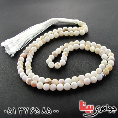 تسبیح صدف باباقوری 101 دانه ای گرد _کد:11031