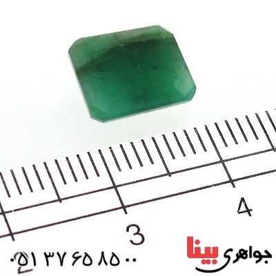 نگین انگشتر زمرد مربعی شکل _کد:11047