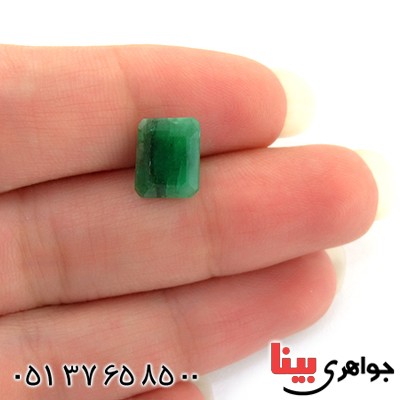 نگین انگشتر زمرد مربعی شکل _کد:11047