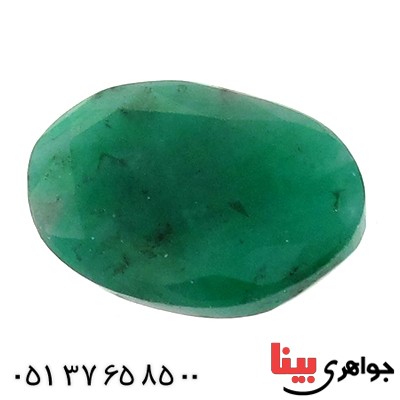 نگین انگشتر زمرد خوشرنگ بیضی شکل _کد:11048