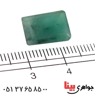 نگین انگشتر زمرد زیبای مستطیل شکل _کد:11049