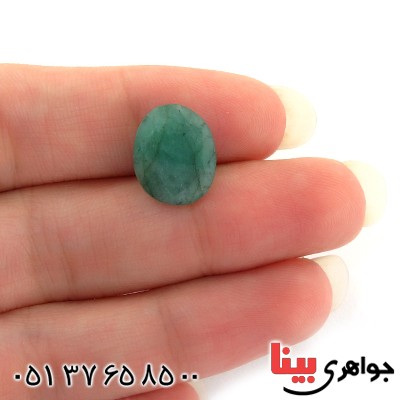 نگین انگشتر زمرد خوشرنگ دایره ای _کد:11050