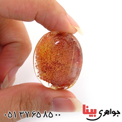 نگین انگشتر در منظره ای درشت با طرح خزه ای _کد:11077