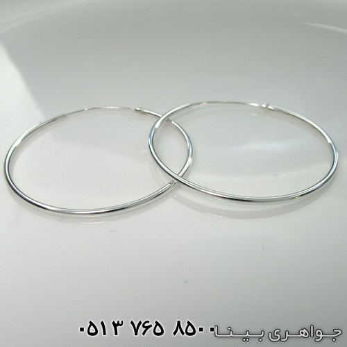 گوشواره نقره حلقه ای