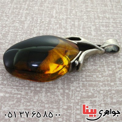 گردنبند کهربا درشت کمیاب با شمایل _کد:1582
