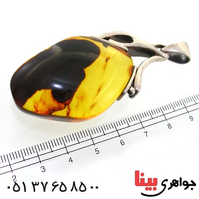گردنبند کهربا درشت کمیاب با شمایل _کد:1582