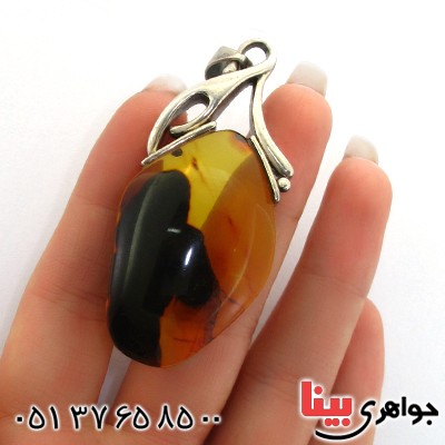 گردنبند کهربا درشت کمیاب با شمایل _کد:1582