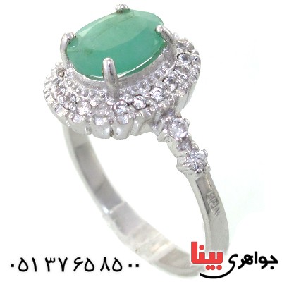 انگشتر زمرد زنانه شیک رادیوم لوکس _کد:11136